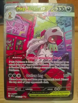 Mega Scrafty ex 285/217 Ascended Heroes Special Illustration Rare Pokemon Card - Image 1
