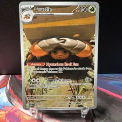 Pokemon TCG Destined Rivals Crustle 186/182 Holo Illustration Rare NM - Image 1