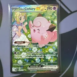 Pokemon TCG Lillie's Clefairy 184/159 Journey Together Special Illustration Rare - Image 1