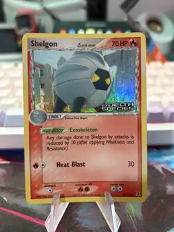 Pokemon TCG Shelgon (Delta) EX Delta Species 54/113 Reverse Holo Uncommon MP - Image 1