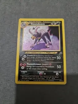 Pokemon Neo Discovery Houndoom TCG 4/75 Holo Rare LP/NM - Image 1