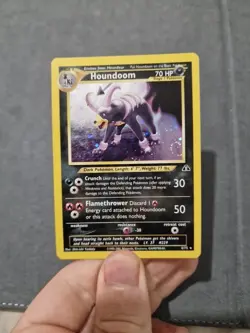 Pokemon Neo Discovery Houndoom TCG 4/75 Holo Rare LP/NM - Image 2