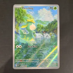 Pokemon TCG Deerling Holo Illustration Rare 091/086 White Flare English - Image 1