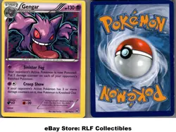 2015 Pokemon, XY BREAKthrough, #60/162 Gengar, Holo Rare (b) - Image 1