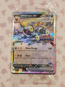 Umbreon ex Stamped Prismatic Evolutions Promo Surprise Box 060 Sealed Pokemon - Image 1
