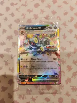 Umbreon ex Stamped Prismatic Evolutions Promo Surprise Box 060 Sealed Pokemon - Image 3