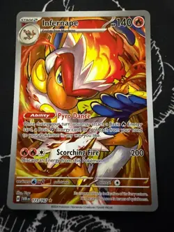 Infernape Illustration Rare 173/167 Twilight Masquerade Pokemon Near Mint - Image 1