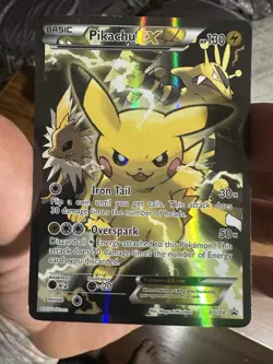 Pikachu-EX - XY124 - Red And Blue Collection Promo LP, English Pokemon Promos - Image 1