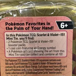 Pokemon TCG - Scarlet & Violet 151 Mini Tin Kadabra And Hitmonlee New Sealed - Image 3