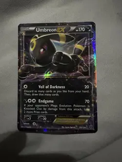 Pokemon Umbreon EX Fates Collide 55/124 Ultra Rare Holo 170 HP English - Image 1