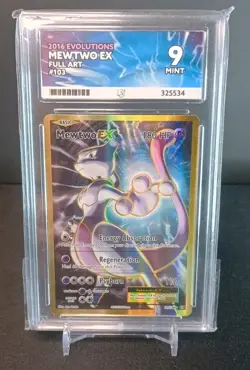 Pokemon Evolutions - Mewtwo Ex 103/108 Full Art - Graded ACE 9 - Image 1