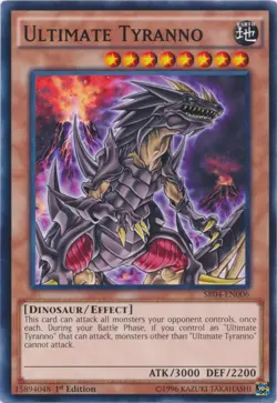 Yugioh! LP Ultimate Tyranno - SR04-EN006 - Common - 1st Edition Lightly Played, - Image 1