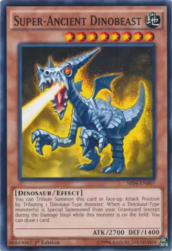 Yugioh! Super-Ancient Dinobeast - SR04-EN007 - Common - 1st Edition Near Mint, E - Image 1