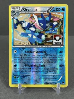 Greninja - 40/122 - 1st Place League Reverse Holo Promo Rare - Pokemon Card - LP - Image 1
