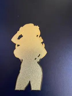 Please Tell Me Galko Anime Waifu Gold Metal Card QOS Queen of Spades Hotwife - Image 4