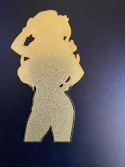 Please Tell Me Galko Anime Waifu Gold Metal Card QOS Queen of Spades Hotwife - Image 5