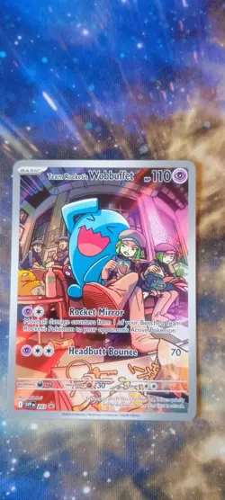 Team Rocket's Wobbuffet 203 Sv: Scarlet & Violet Promo Cards Holo - Image 1