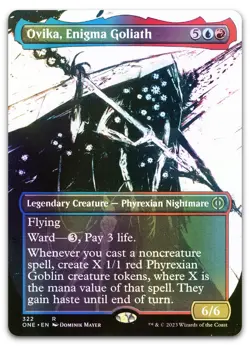 Ovika, Enigma Goliath (Showcase) #322 (Foil) NM Phyrexia All Will Be One - Image 1