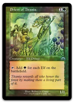Priest of Titania (Retro Frame) #428 (Foil) (NM) Modern Horizons 3 MH3 Magic MTG - Image 1