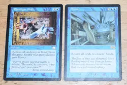 MTG 2X Rare Blue Instant / Sorcery SUNDER & Paradigm Shift - Image 1
