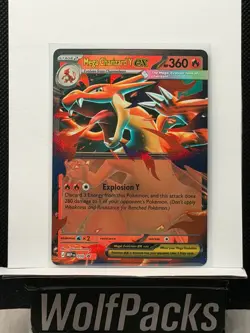 Pokemon TCG MEP EN Black Star Promo - Mega Charizard Y ex 030 #30 Rare Holo - Image 1