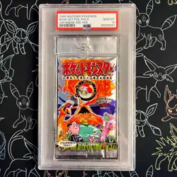 PSA 10 - Base Set 300 Yen Sealed Japanese Pack Booster Pokemon 1996 - Image 1