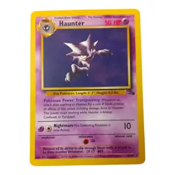 Haunter 21/62 Fossil Rare MP WOTC Vintage Pokemon TCG Card Stage 1 Regular - Image 3