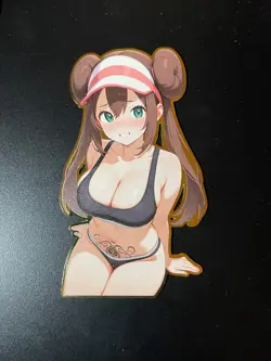 Pokemon Rosa Anime Waifu Gold Metal Card QOS Queen of Spades Hotwife - Image 1