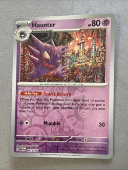 Pokemon TCG * Scarlet & Violet 151 * 093/165 Haunter U * REVERSE HOLO * NM - Image 1