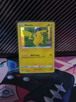 Pikachu - 028/078 Holo Rare Pokemon GO NM Pokemon TCG - Image 1