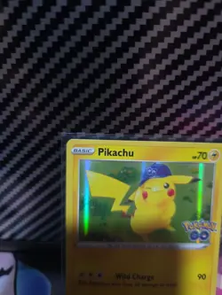 Pikachu - 028/078 Holo Rare Pokemon GO NM Pokemon TCG - Image 2