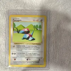 Pokemon Porygon 039/102 Base Set Shadowless 30 HP Uncommon WOTC 1999 Unlimited - Image 1