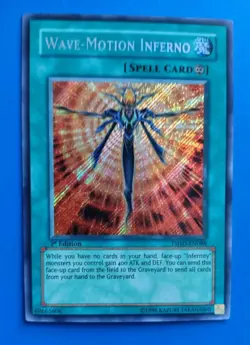 Near Mint Yugioh Wave-Motion Inferno - TSHD-EN088 - Secret Rare - 1st Edition - Image 1