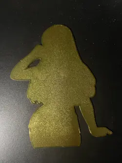 MAGA Anime Girl #3 Waifu Gold Metal Card QOS Queen of Spades Hotwife - Image 2
