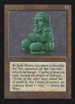 Jade Statue NM Collector's Edition MTG Magic the Gathering Artifact Eng Card - Image 1