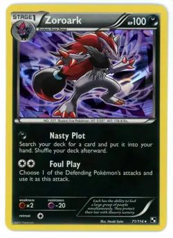 Zoroark Holo 71/114 Black and White Pokemon Card - Image 1