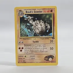 Pokemon TCG Brocks Graveler 34/132 Gym Challenge Vintage 2000 Card LP + - Image 1