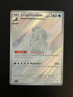 Pokemon Card Crabominable 149/142 Illustration Rare Stellar Crown - Image 1