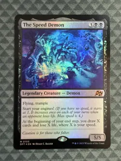 MTG The Speed Demon #0105 Foil Mythic Aetherdrift (DFT) - Image 2