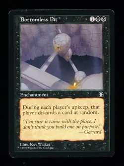 * * 1x Bottomless Pit x1 * * Stronghold MTG VLP Very Lightly Played - Image 1