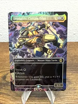 Leonardo, Cutting Edge (Borderless) Teenage Mutant Ninja Turtles Foil - Image 1
