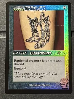 Mtg Secret Lair Brain Dead— Lightning Greaves FOIL— NM - Image 1