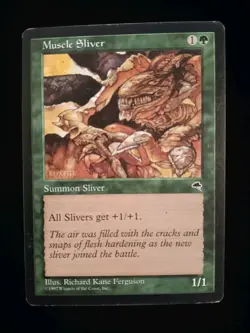 Muscle Sliver Tempest MTG Magic The Gathering Green 1997 LP/NM - Image 1