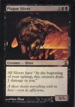 Plague Sliver - Time Spiral: #124, Magic: The Gathering Lp R112 - Image 1