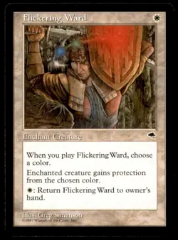 Flickering Ward Tempest Light Play MTG Magic the Gathering - Image 1
