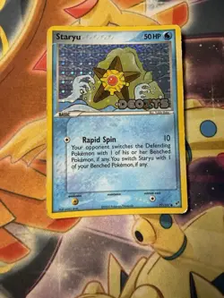 Pokemon Staryu EX Deoxys Card 77/107 Reverse Holo Stamped - Image 1