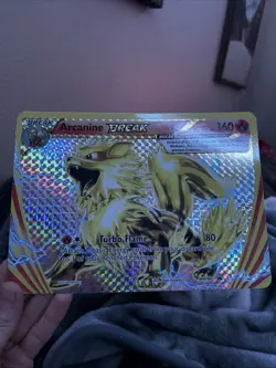 Pokemon TCG Arcanine Break XY180 Promo LP JUMBO - Image 1