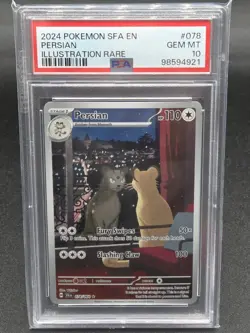 PSA 10 Persian 078/064 Illustration Rare Shrouded Fable Pokemon 2024 - Image 1