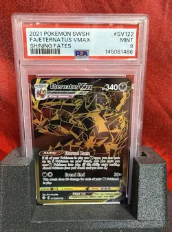 2021 Pokemon Shining Fates SV122 Eternatus VMAX Full Art PSA 9 - Image 1