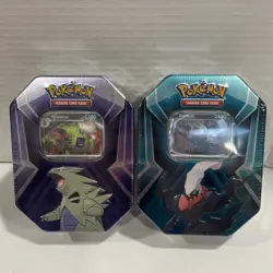 Lot of 2 Pokemon Triple Whammy Tins Tyranitar/Darkrai - Brand New Sealed - Image 1